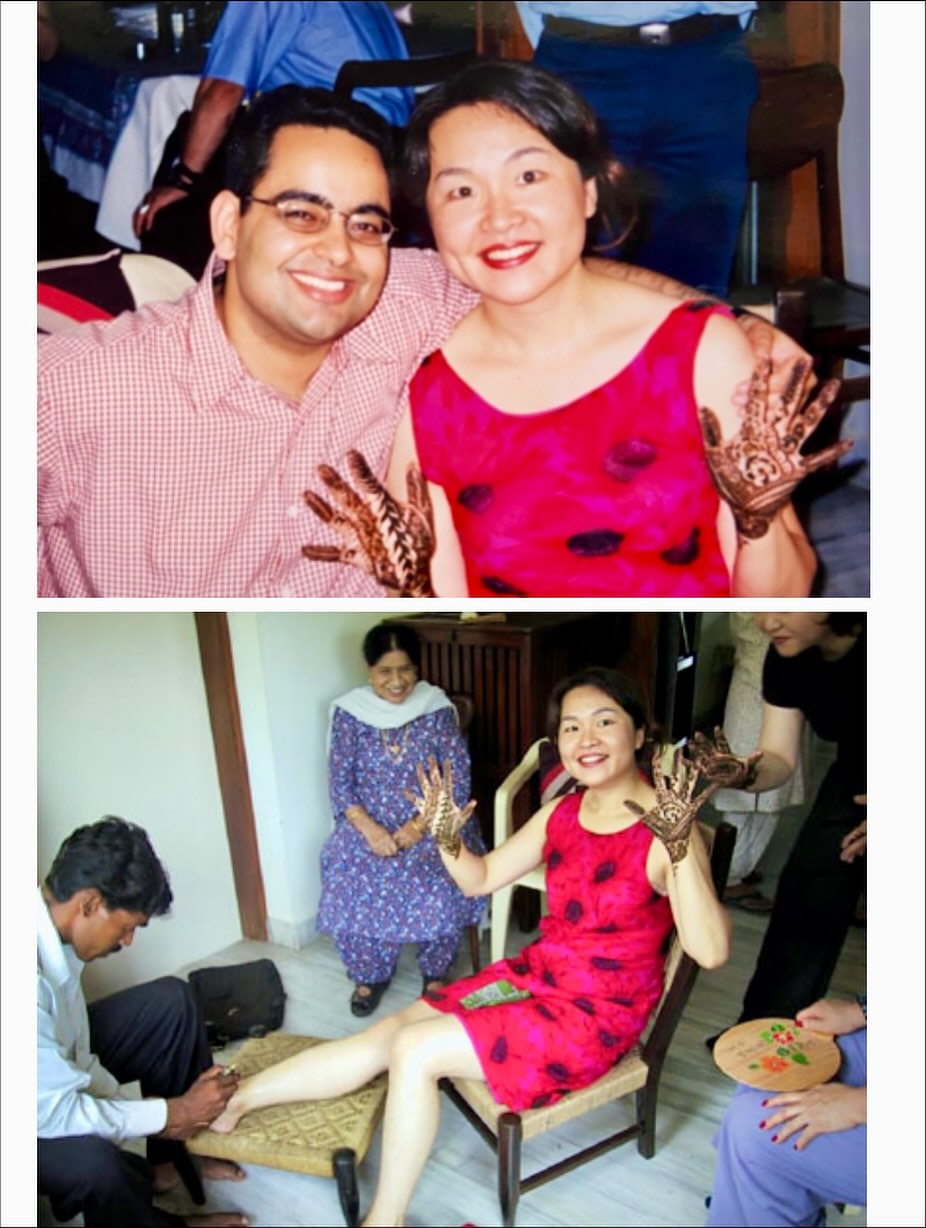 1人以上、ヘナ、笑っている人の画像のようです